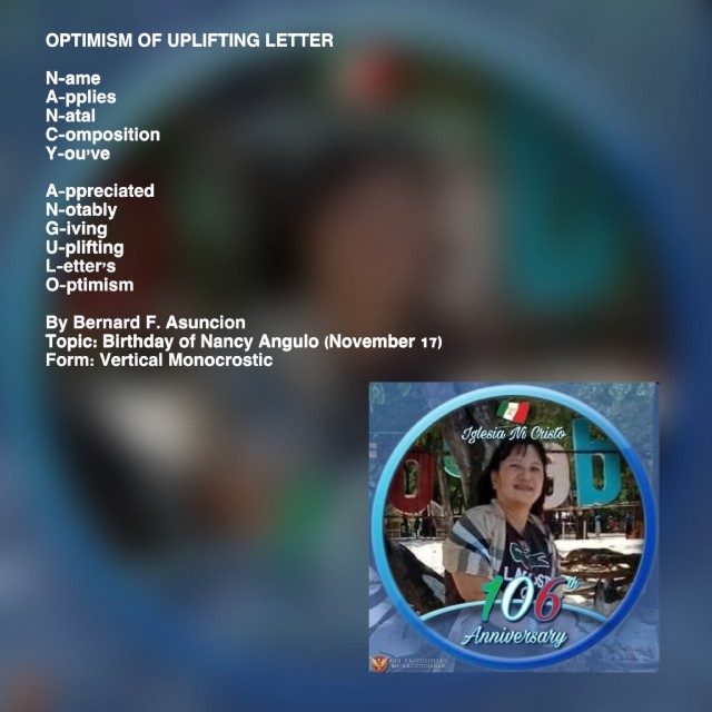 Optimism Of Uplifting Letter