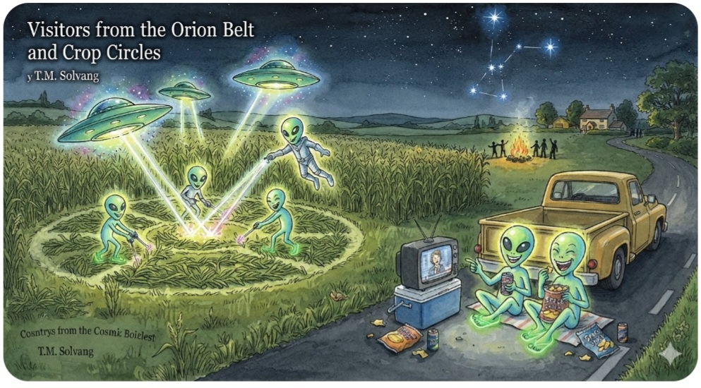 Visitors From The Orion Belt
and Crop Circles.