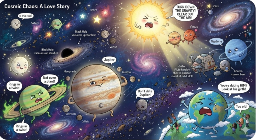 Cosmic Chaos: A Love Story