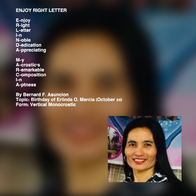 Enjoy Right Letter