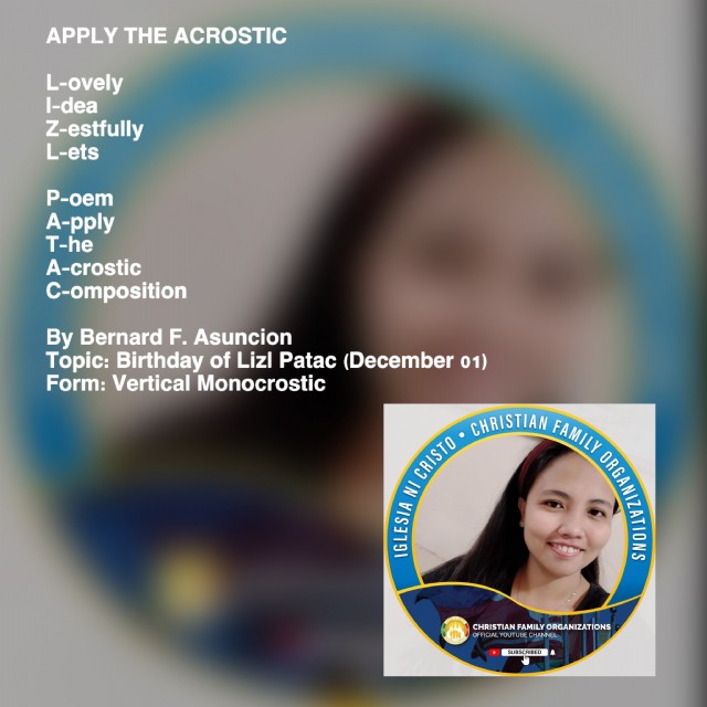 Apply The Acrostic