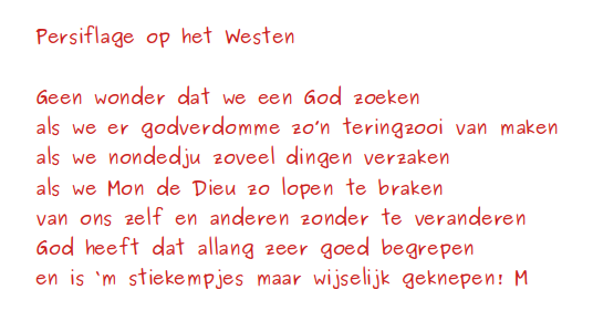 Persiflage Op Het Westen