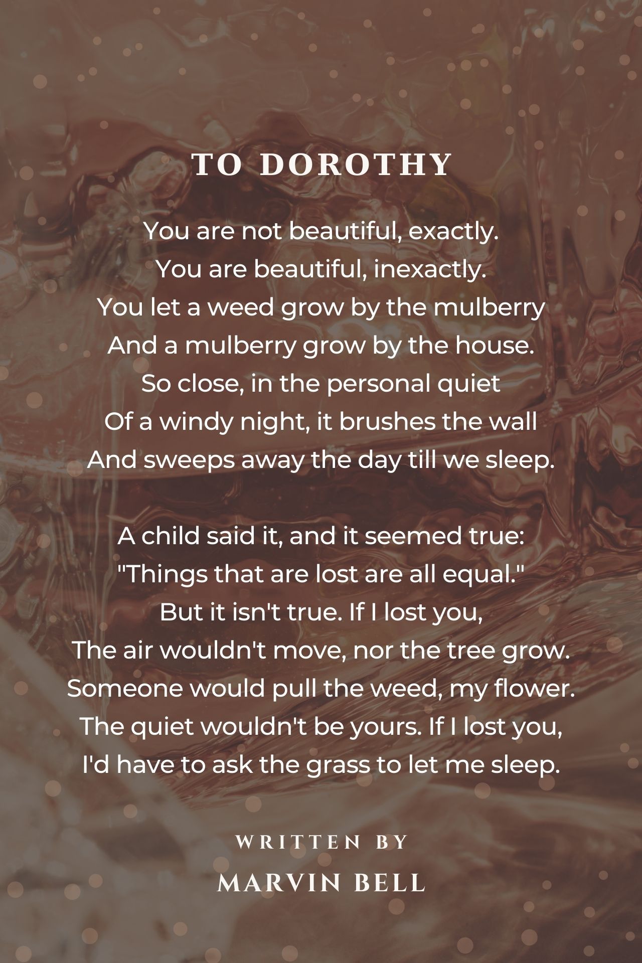 To Dorothy