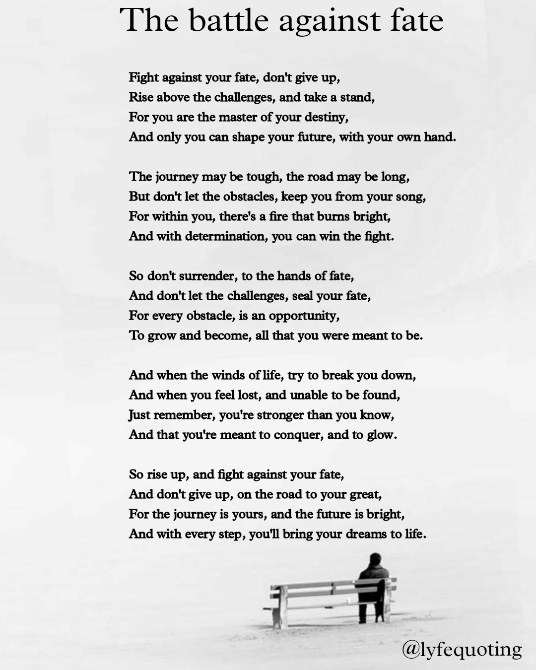 The Battle Against Fate