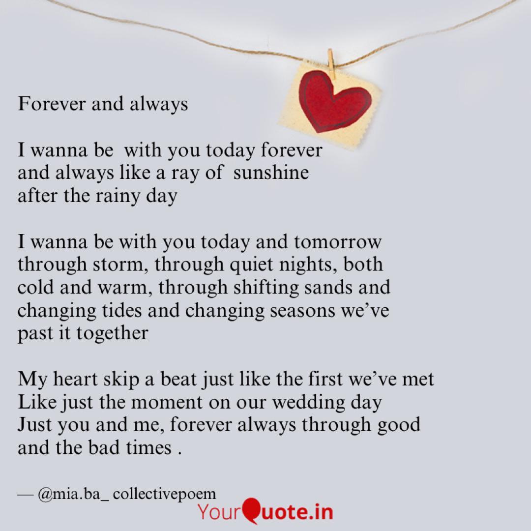 Forever And Always