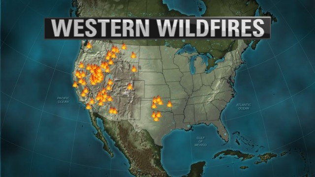 Infernos Blazing In 12 States