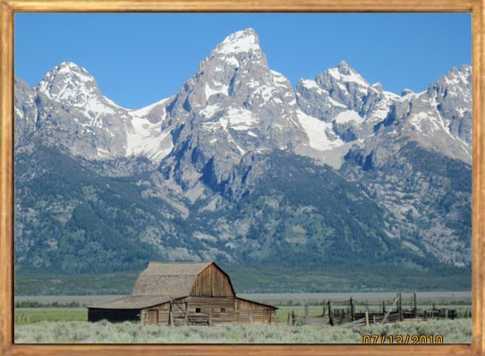 Old Barn With Tetons