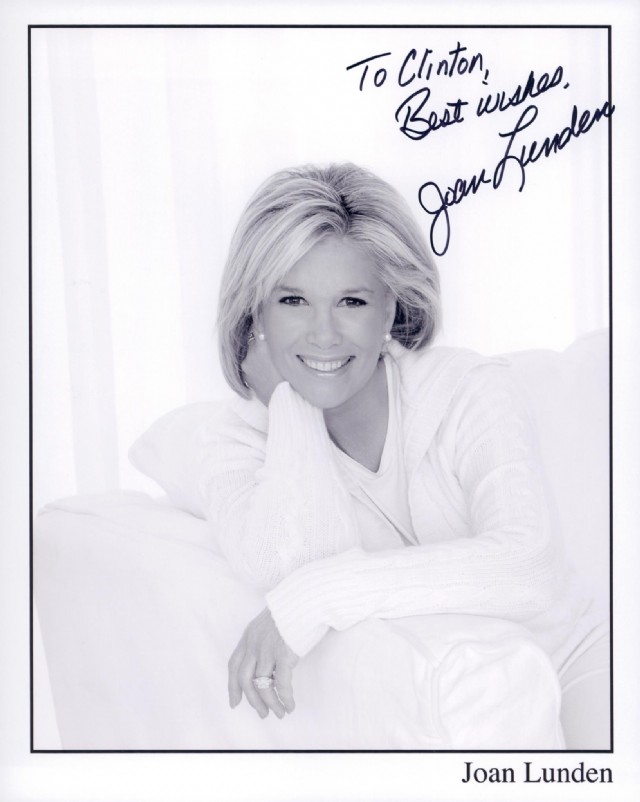 Autograph Muse Acrostic Name Joan Lunden