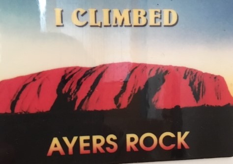 Buiten Ayers Rock....