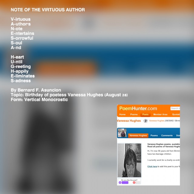 Note Of The Virtuous Author