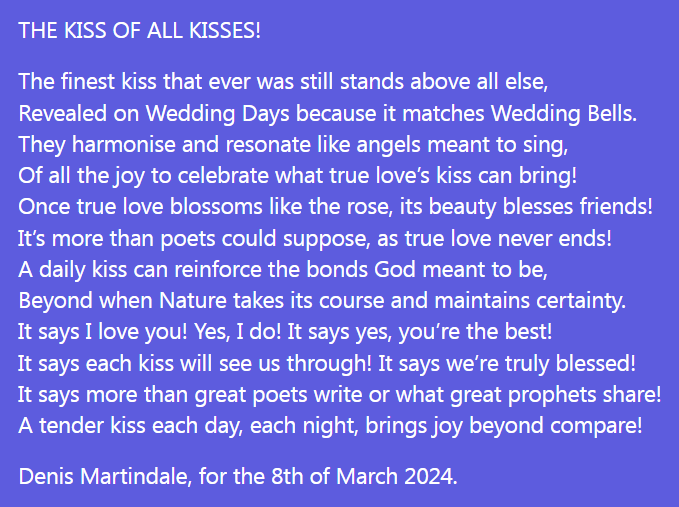 The Kiss Of All Kisses!