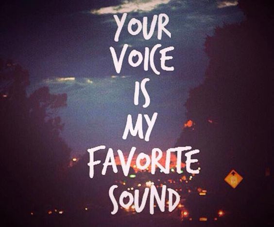 Your Voice Is A Song For My Heart