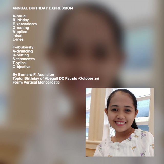 Annual Birthday Expression