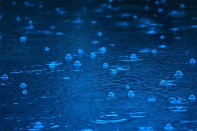 Rain Falls Bubbles Rise