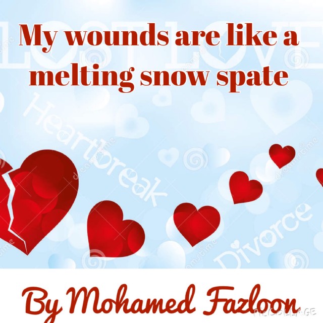 My Wounds Are Like A Melting Snow Spate