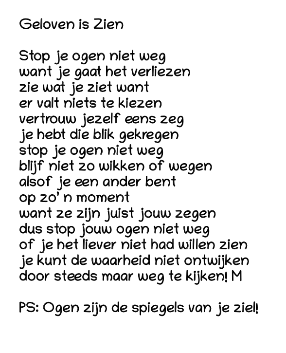 Geloven Is Zien