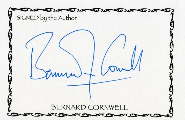 Autograph Muse Acrostic Name Bernard Cornwell