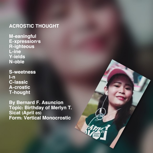 Acrostic Thought