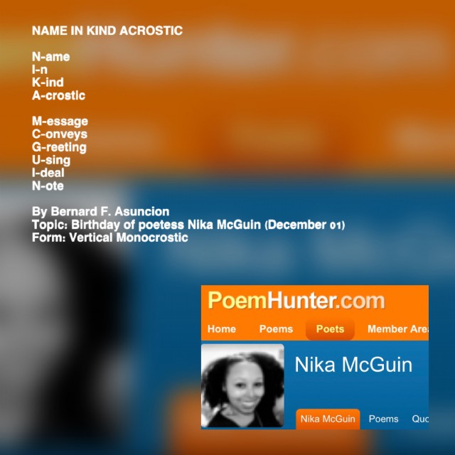 Name In Kind Acrostic