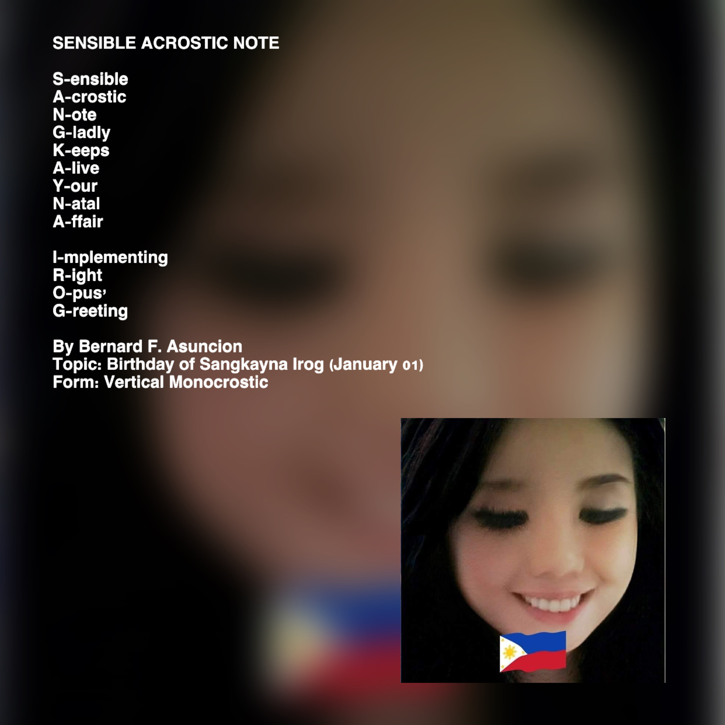 Sensible Acrostic Note