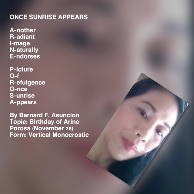 Once Sunrise Appears