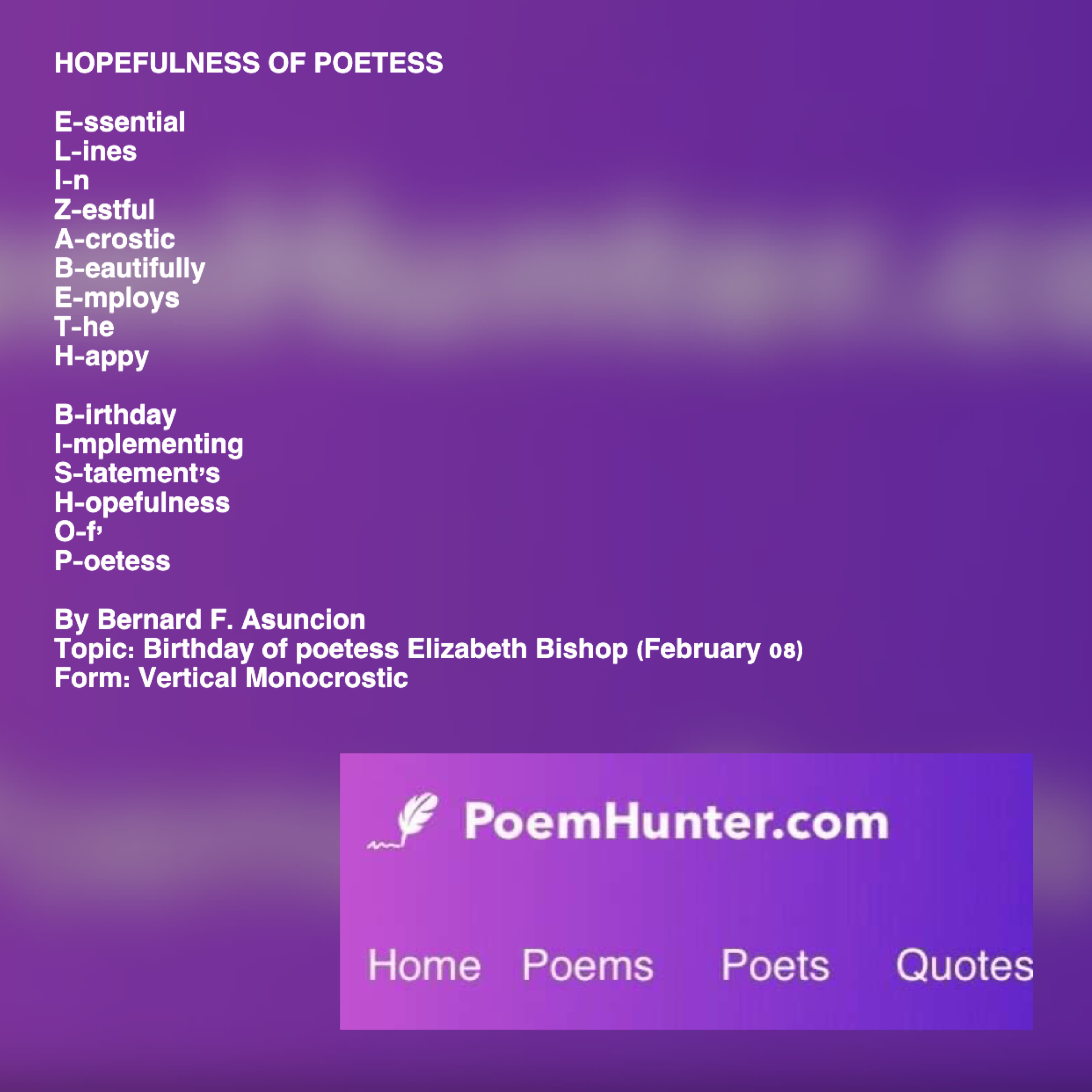Hopefulness Of Poetess