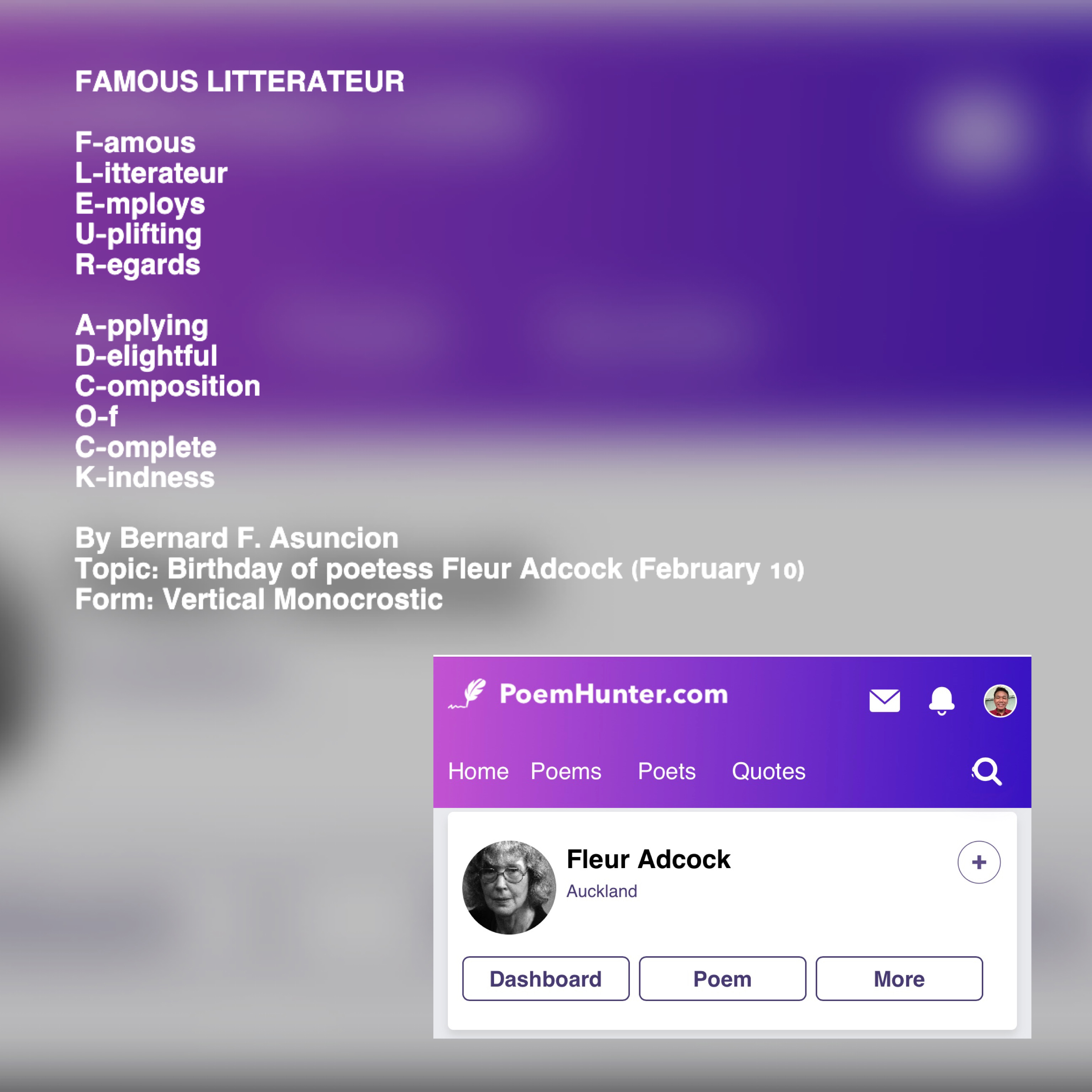 Famous Litterateur