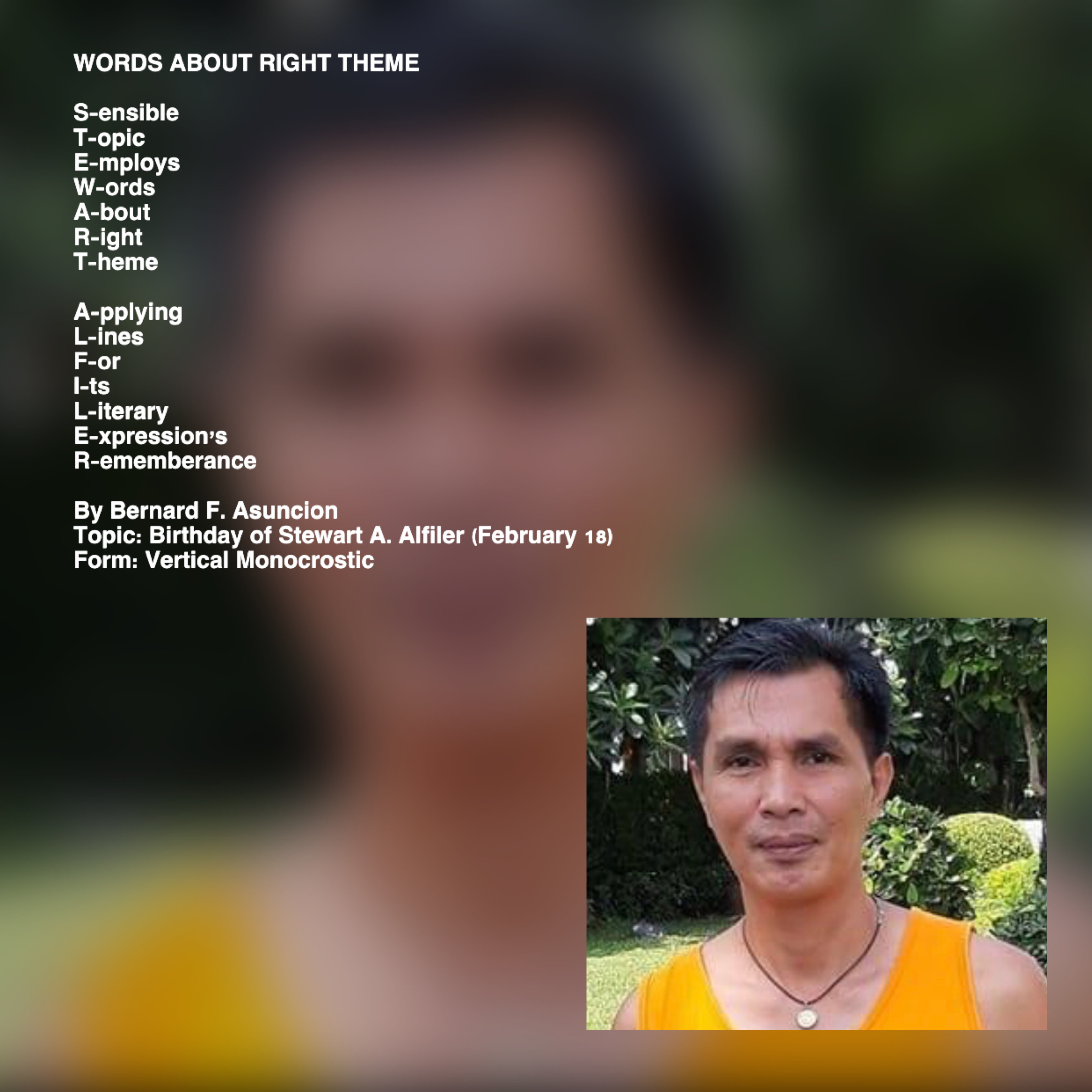 Words About Right Theme
