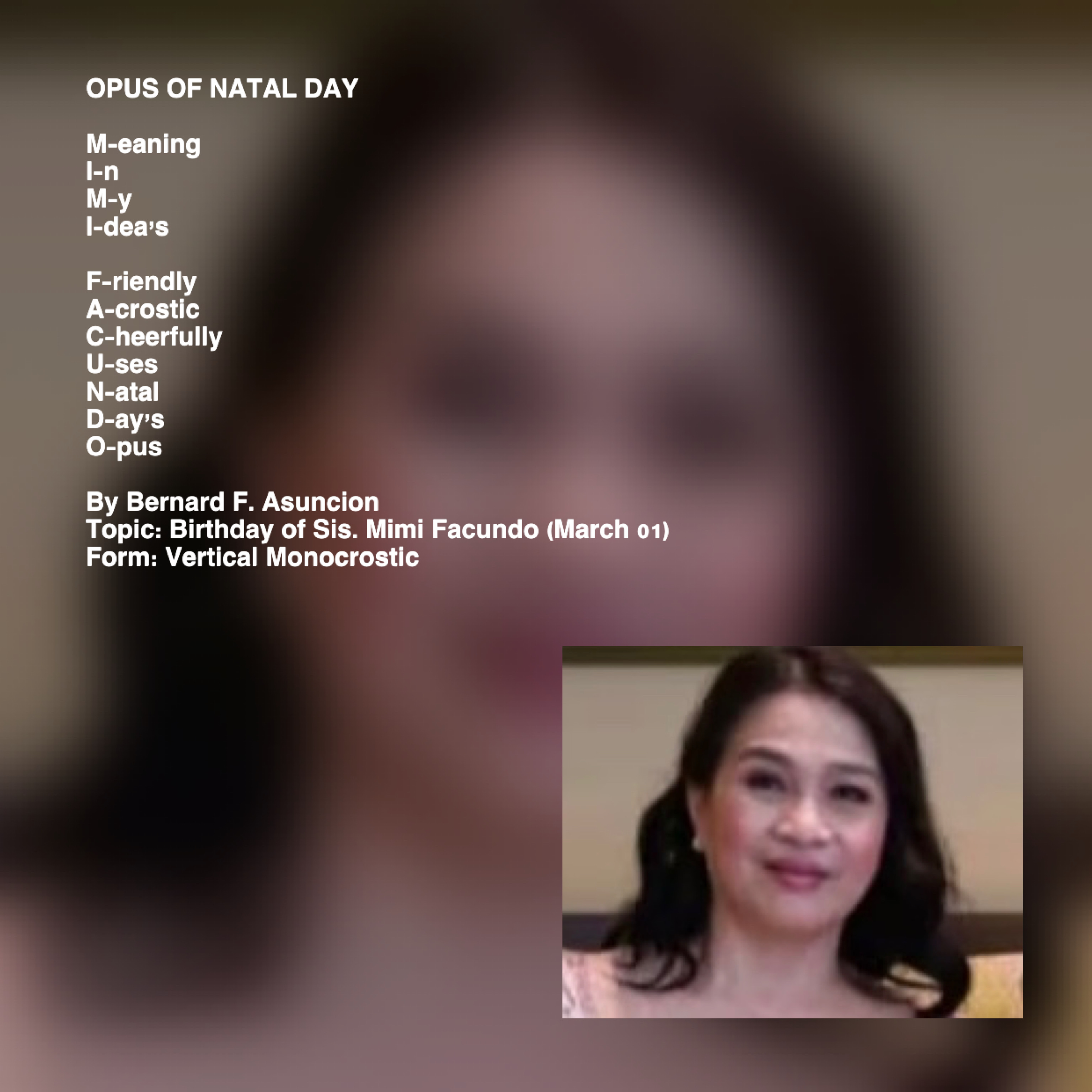 Opus Of Natal Day