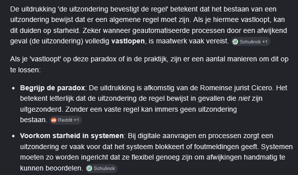 Regel Op De Uitzondering