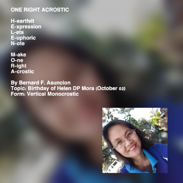 One Right Acrostic