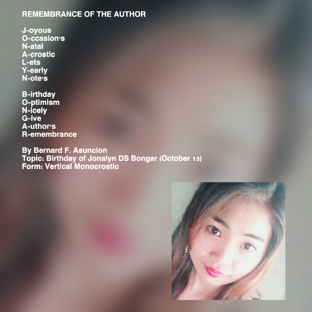 Remembrance Of The Author
