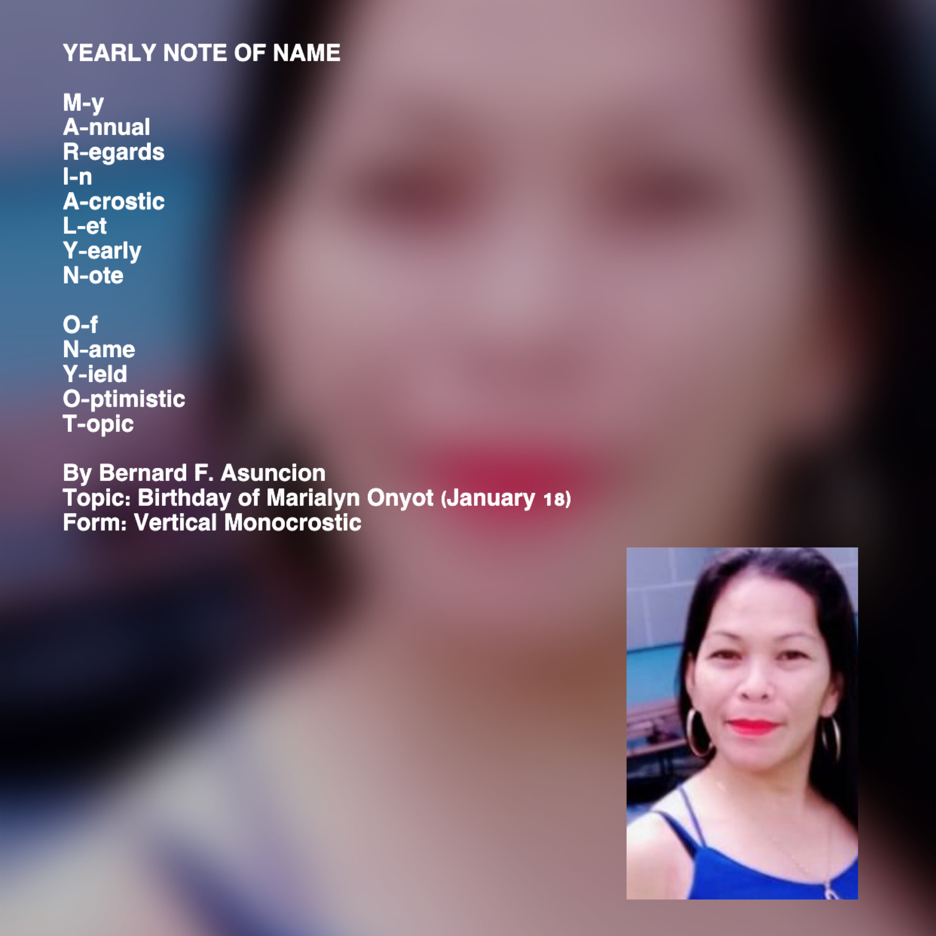 Yearly Note Of Name