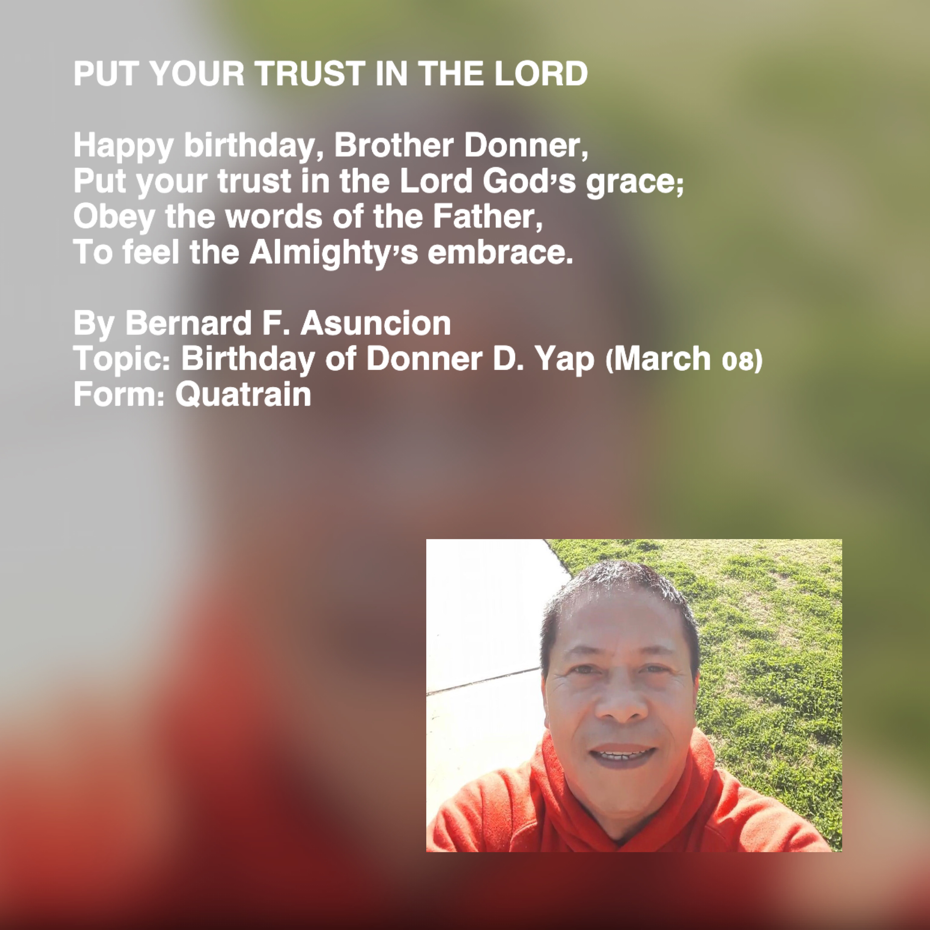 Put Your Trust In The Lord