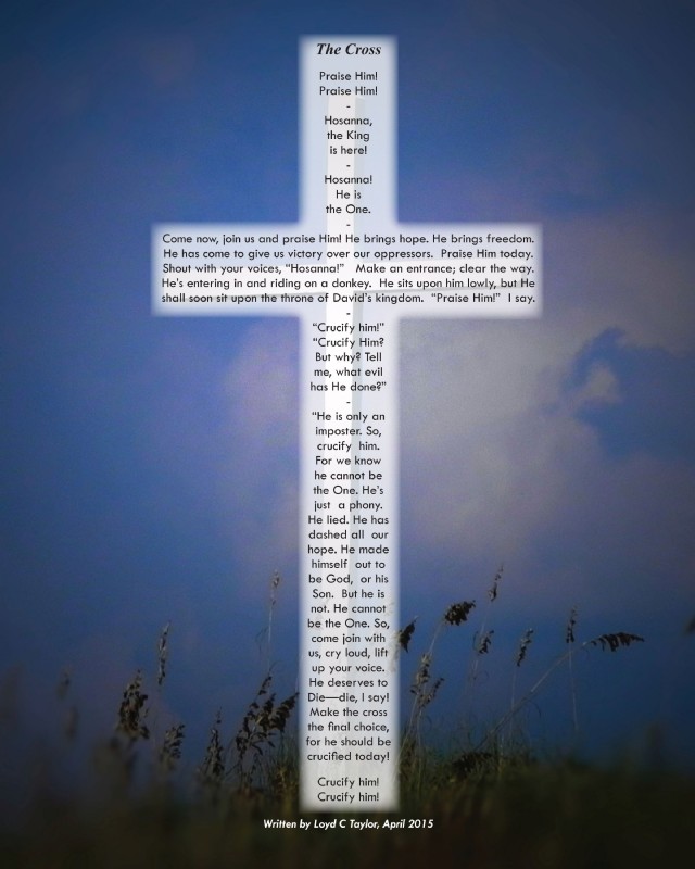 The Cross, An Easter 'shape' Poem