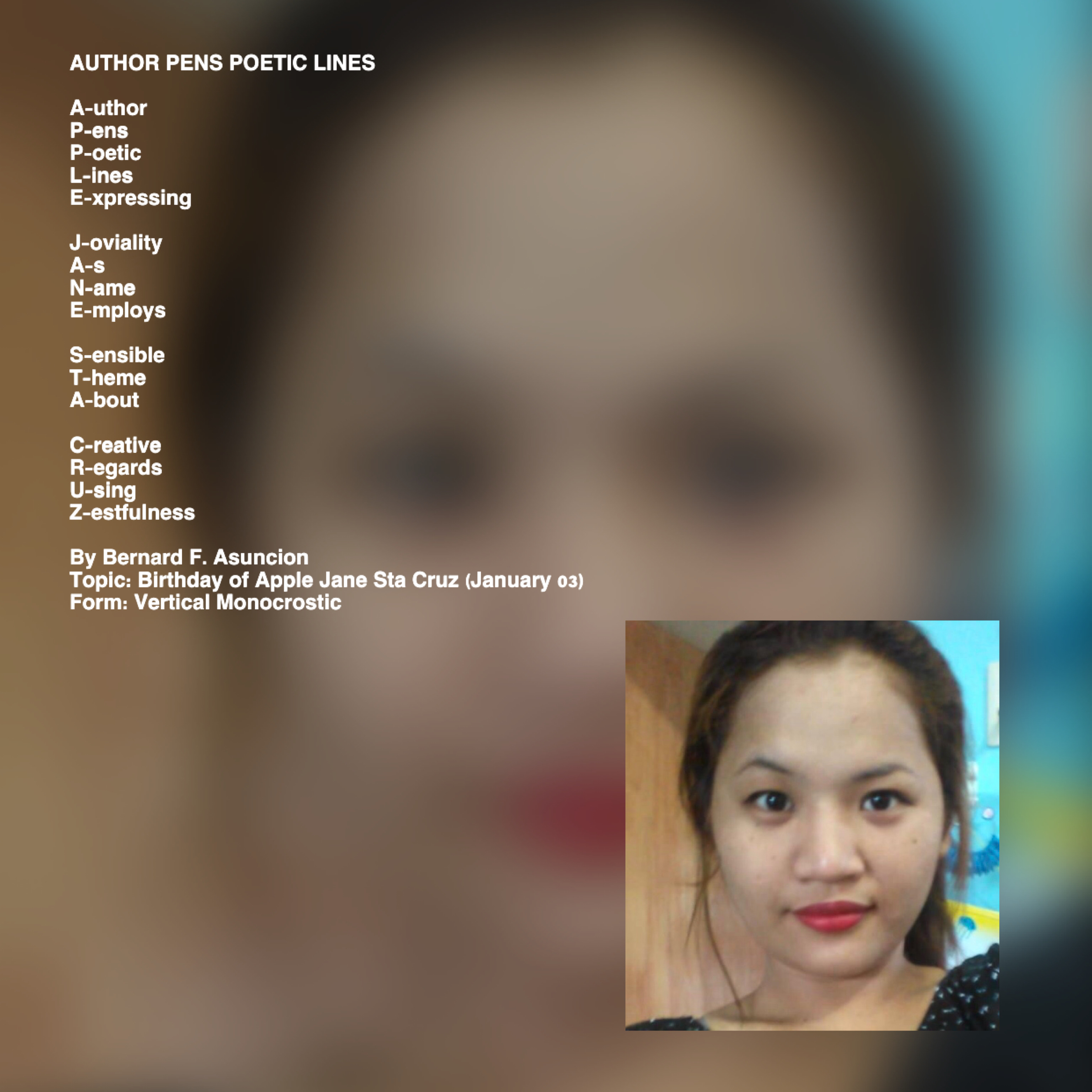 Author Pens Poetic Lines