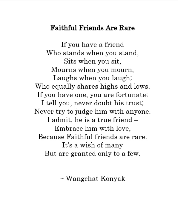 Faithful Friends Are Rare