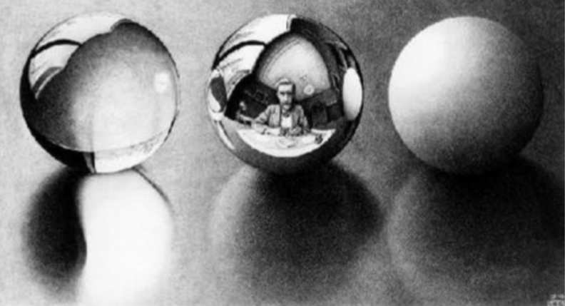 Three Spheres - Escher