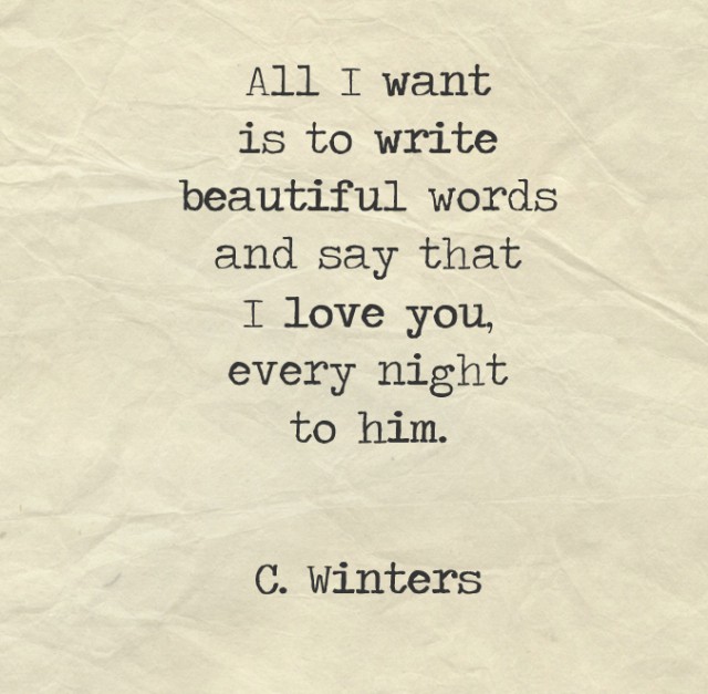 All I Want by Cece Winters - All I Want Poem
