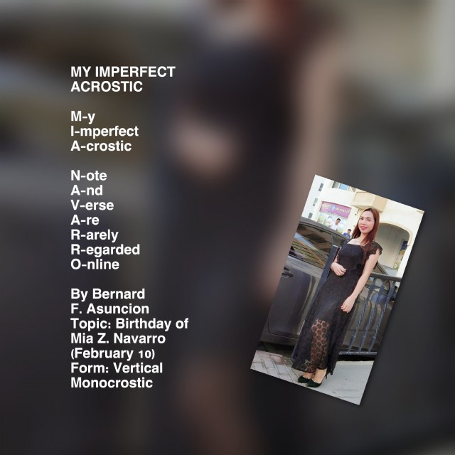 My Imperfect Acrostic