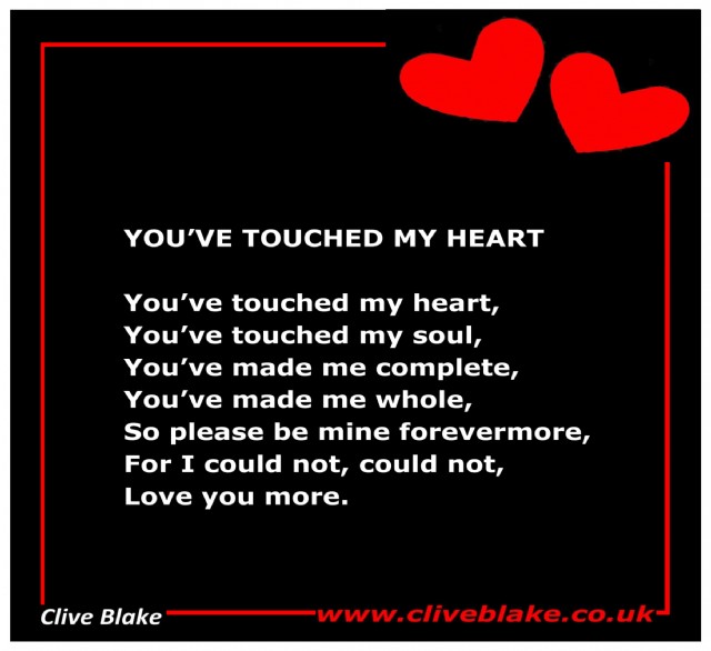 You've Touched My Heart