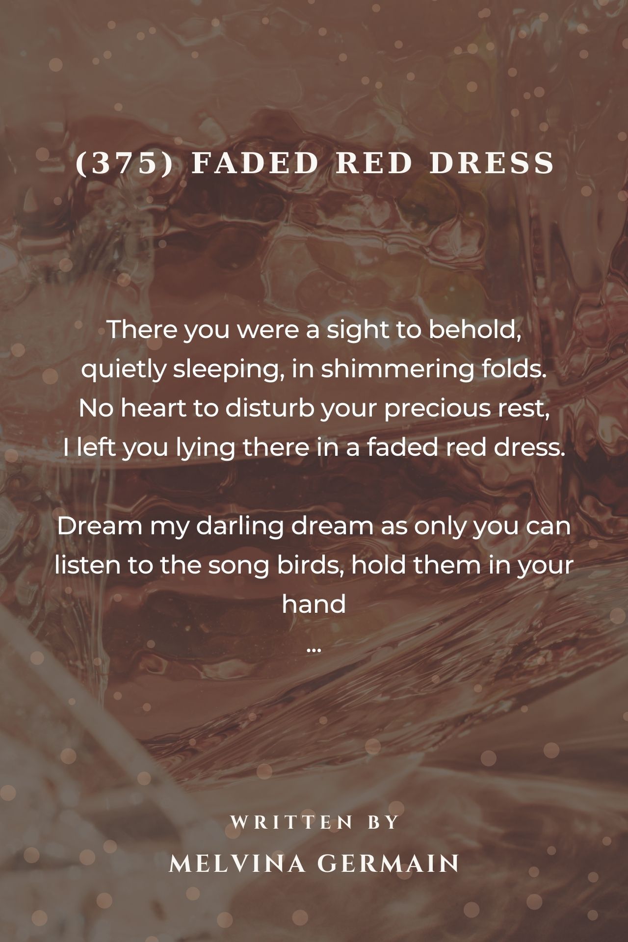 (375)      Faded Red Dress