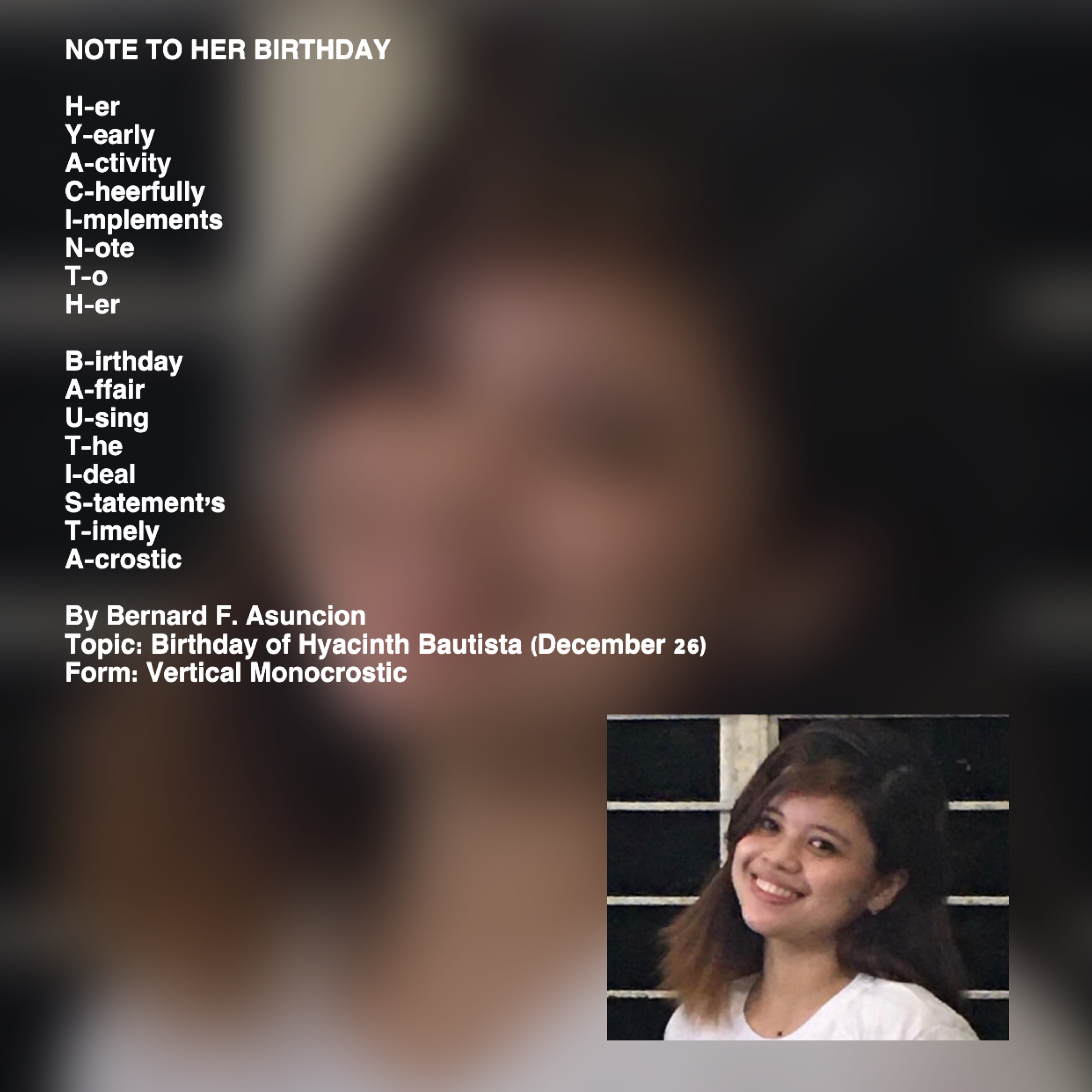 Note To Her Birthday