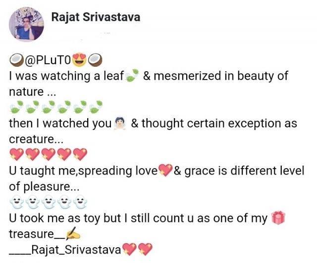 I Still Count You As One Of My Treasure