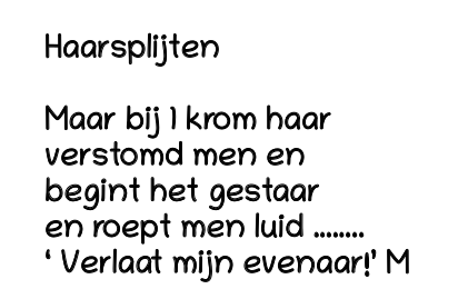 Haarsplijten