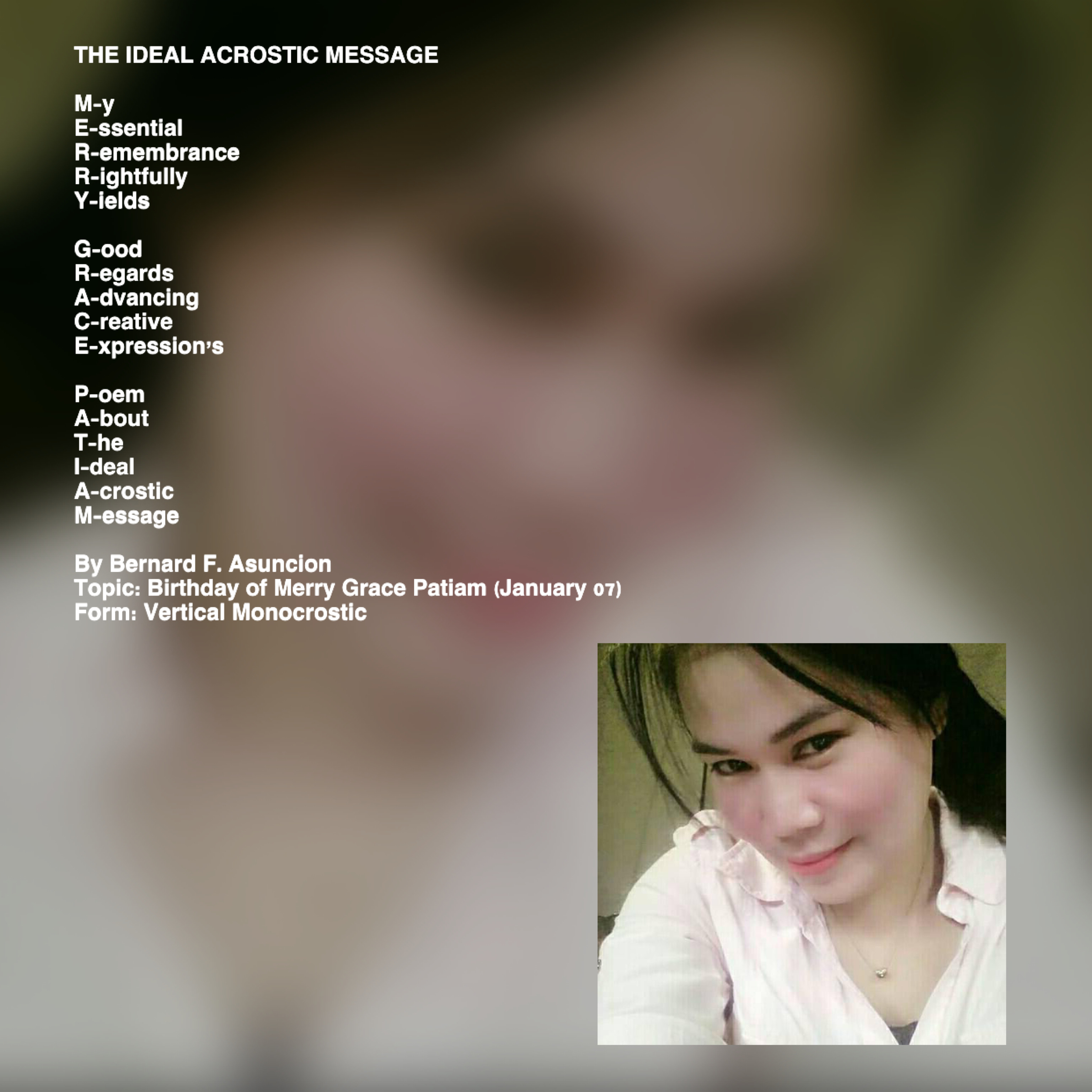 The Ideal Acrostic Message