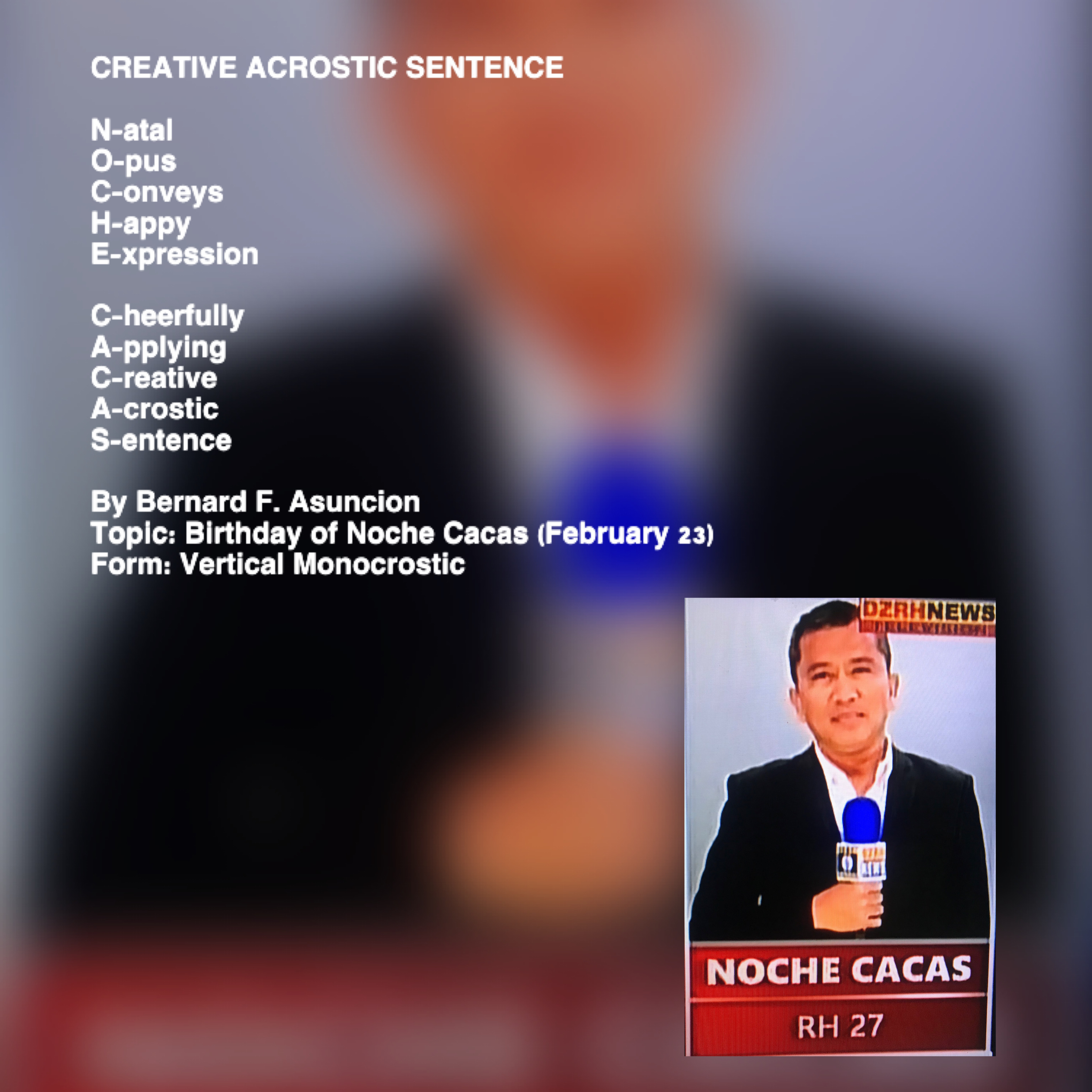 Creative Acrostic Sentence