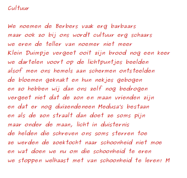 Cultuur...