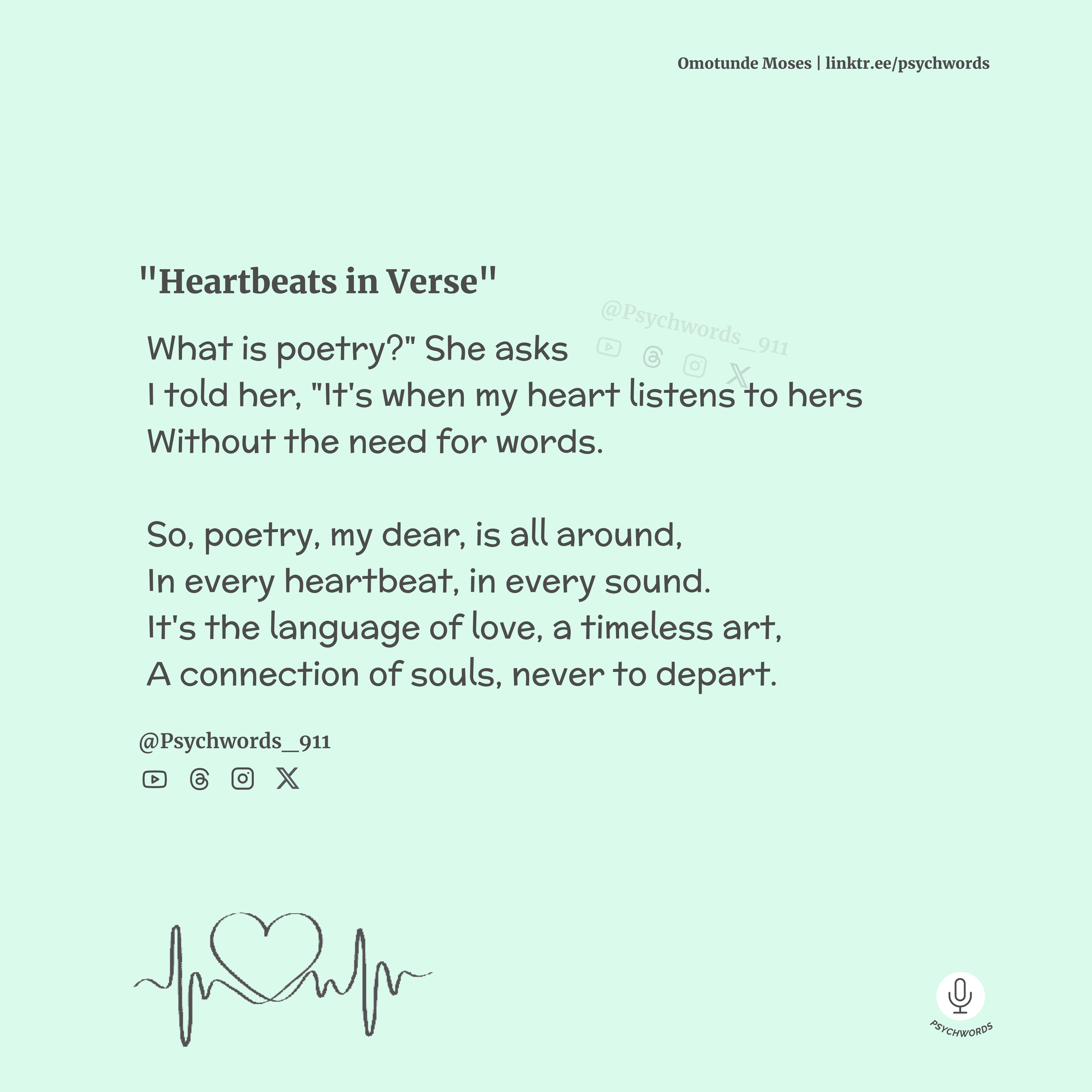 'Heartbeats In Verse'