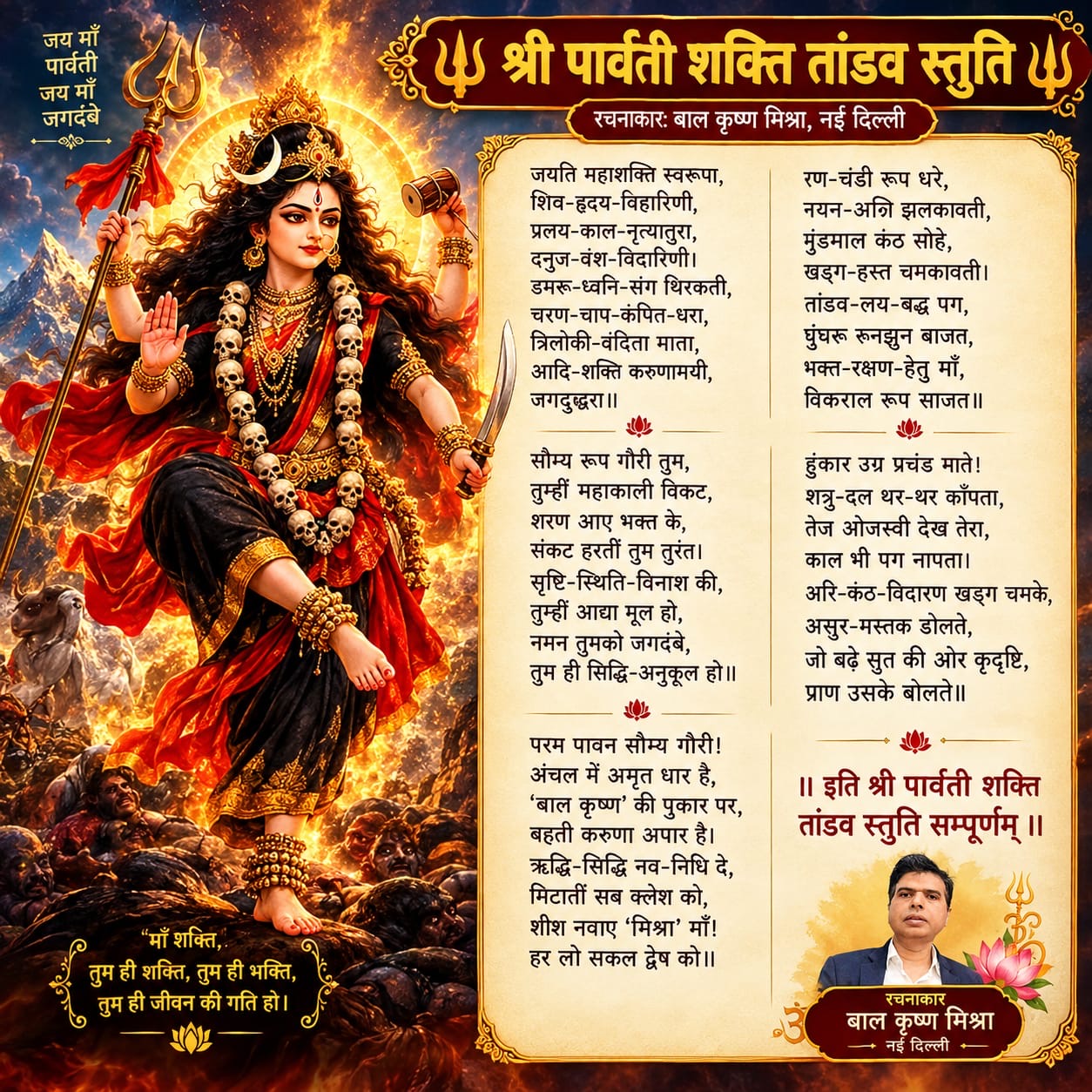 श्री पार्वती शक्ति तांडव स्तुति - 3